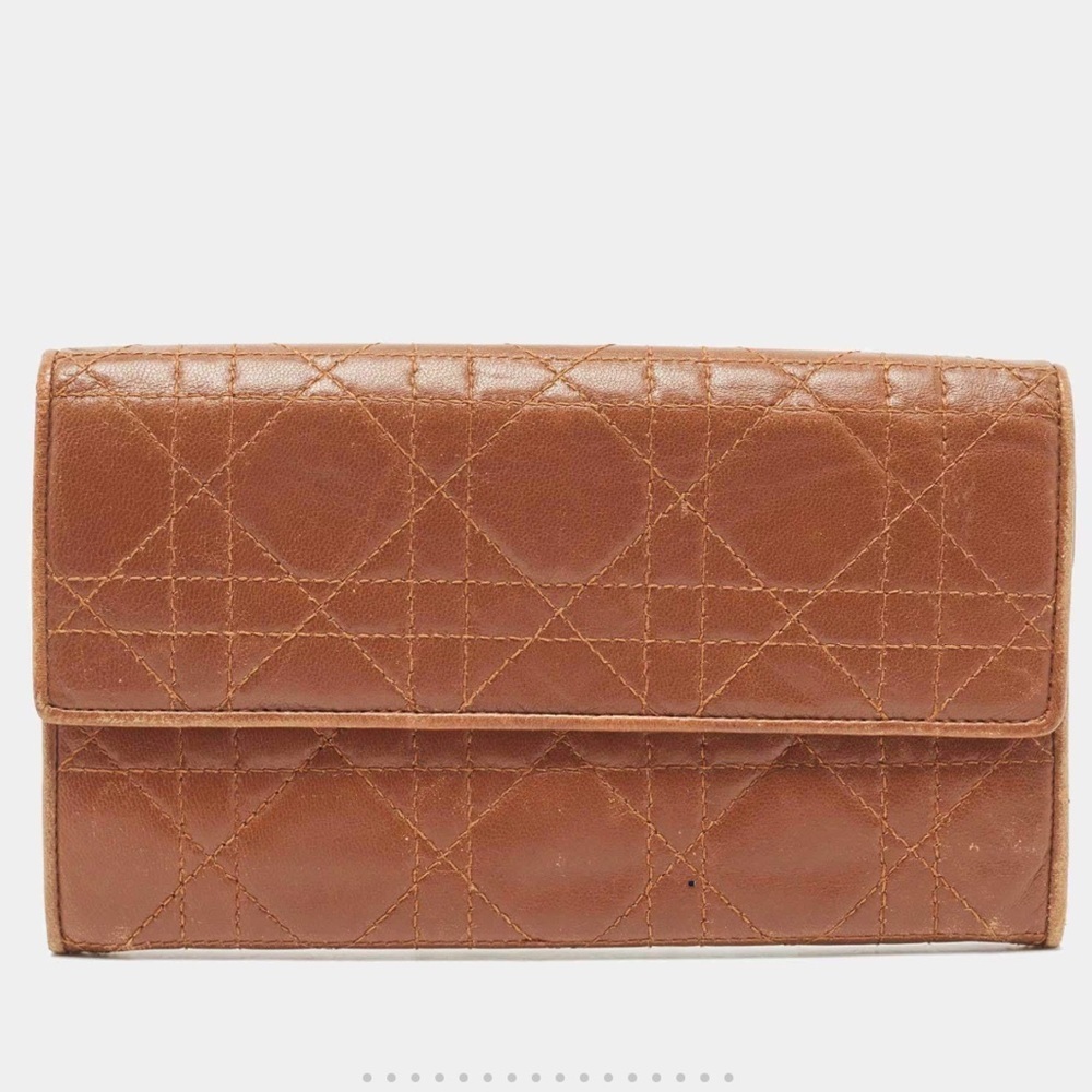 Authentic brown Dior wallet